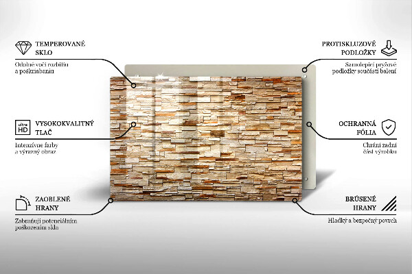 Copri piano cottura Texture di pietre decorative