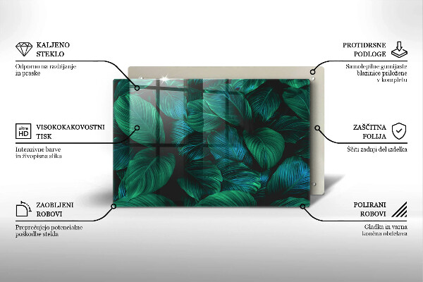 Protezione piano cottura Foglie della giungla