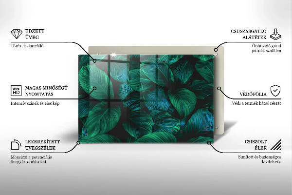 Protezione piano cottura Foglie della giungla