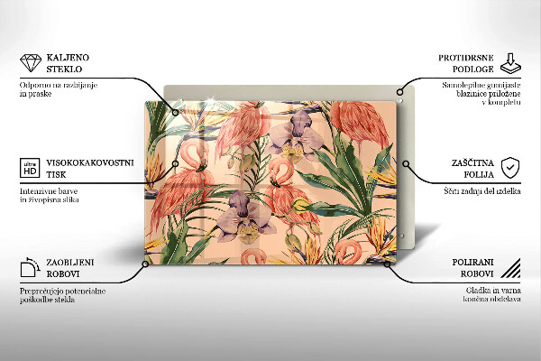 Protezione piano induzione Illustrazione dei fenicotteri