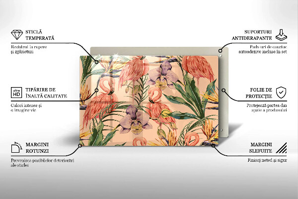 Protezione piano induzione Illustrazione dei fenicotteri