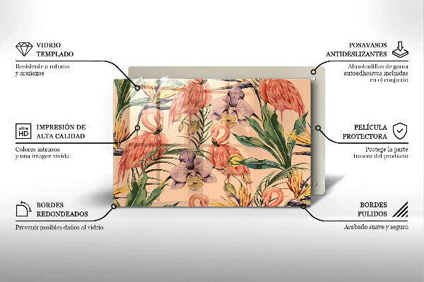 Protezione piano induzione Illustrazione dei fenicotteri