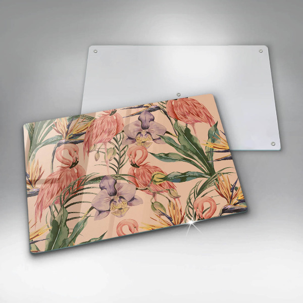 Protezione piano induzione Illustrazione dei fenicotteri