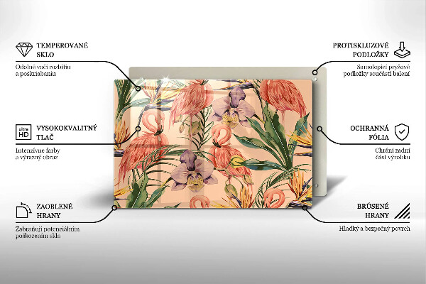 Protezione piano induzione Illustrazione dei fenicotteri