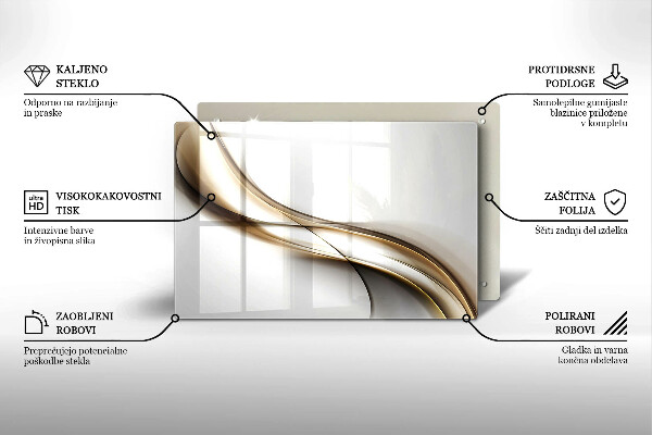 Copri piano cottura Astrazione di linee morbide