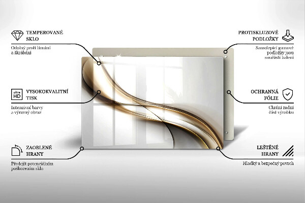 Copri piano cottura Astrazione di linee morbide