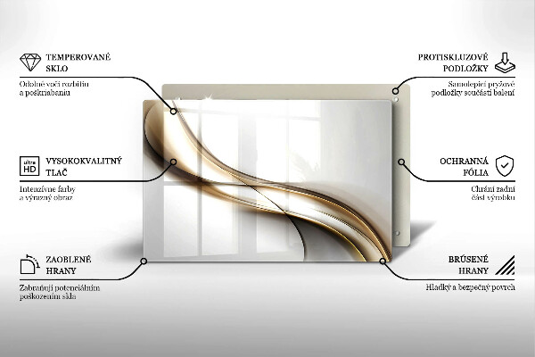 Copri piano cottura Astrazione di linee morbide