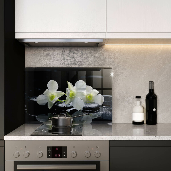 Copri piano cottura Fiori bianchi nell'acqua Zen