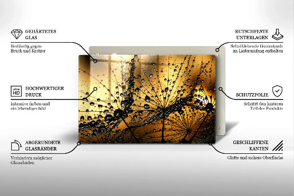 Copri piano cottura Rugiada e denti di leone