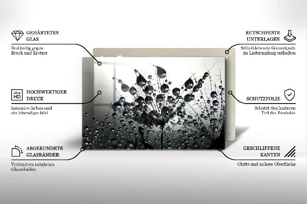 Copri piano cottura Denti di leone e rugiada