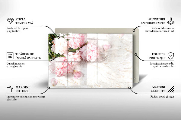 Copri piano cottura Delicati fiori di rose