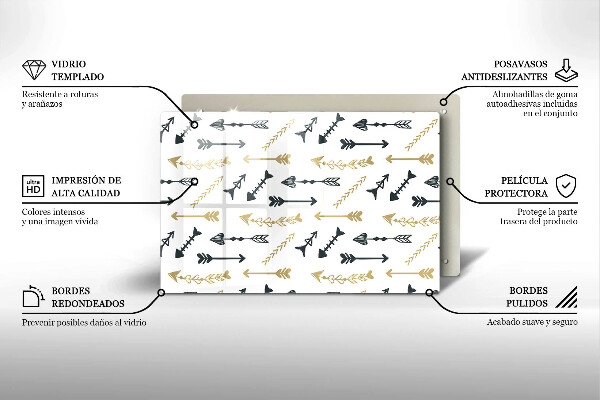 Copri piano cottura Modello di frecce Boho