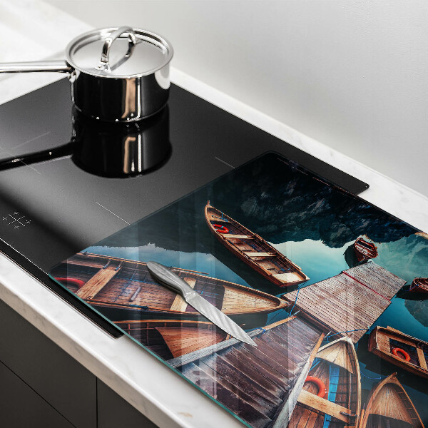 Copri piano cottura Barche sul lago