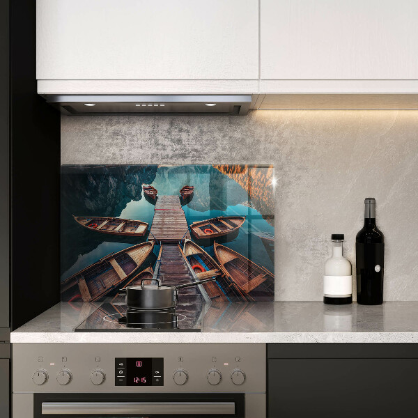 Copri piano cottura Barche sul lago