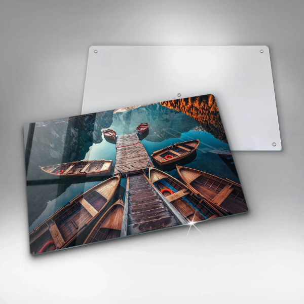 Copri piano cottura Barche sul lago