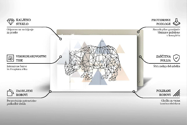 Copri piano cottura Rinoceronte di linea artistica