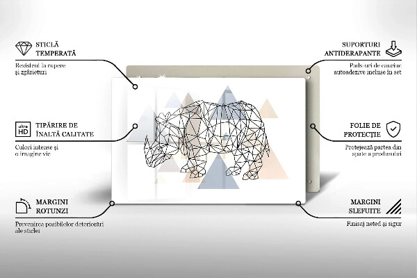 Copri piano cottura Rinoceronte di linea artistica