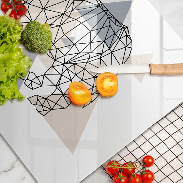 Copri piano cottura Rinoceronte di linea artistica