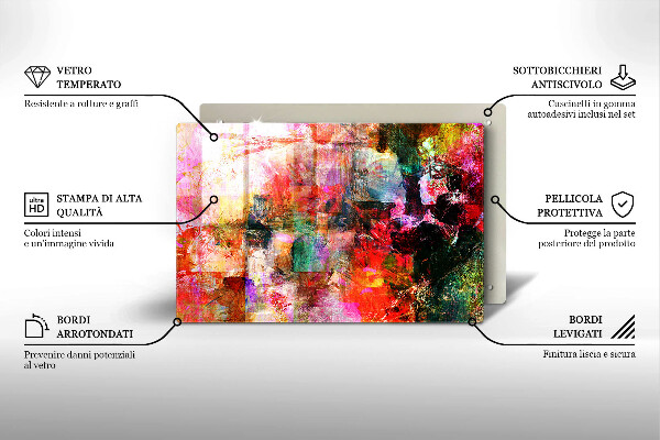 Copri piano cottura Dipingi l'astrazione