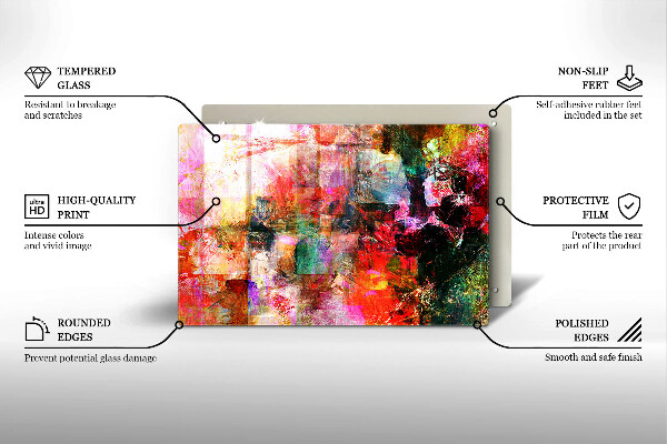 Copri piano cottura Dipingi l'astrazione