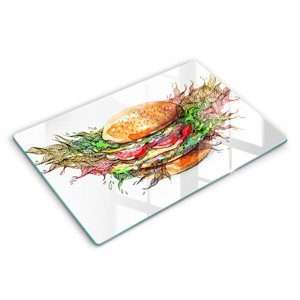 Copri piano cottura Disegno dell'hamburger