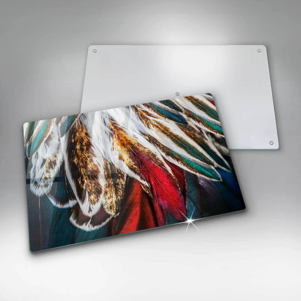 Copri piano cottura Piume di uccelli boho