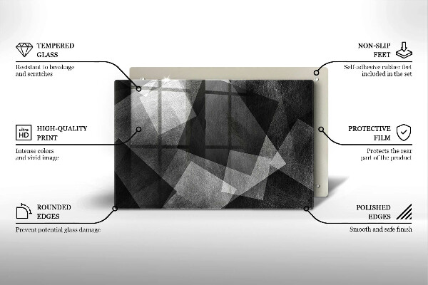 Copri piano cottura Astrazione geometrica