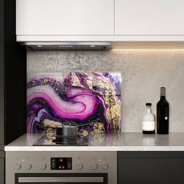 Protezione piano induzione Oro di disegno astratto