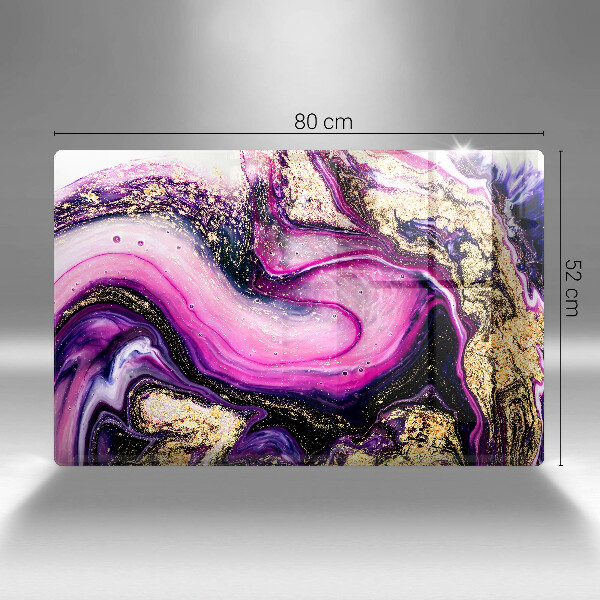 Protezione piano induzione Oro di disegno astratto