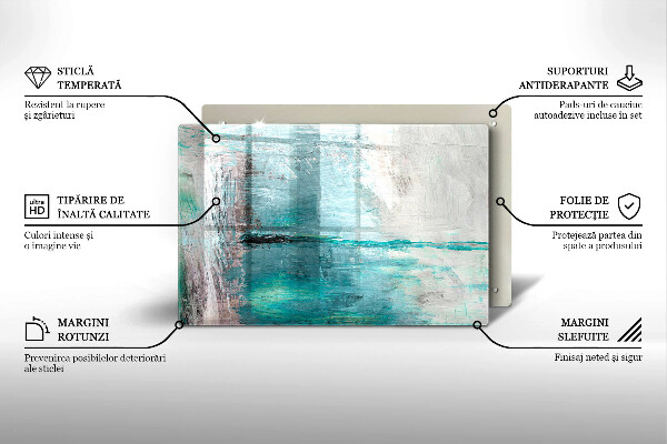 Copri piano cottura Dipinga lo sfondo di astrazione