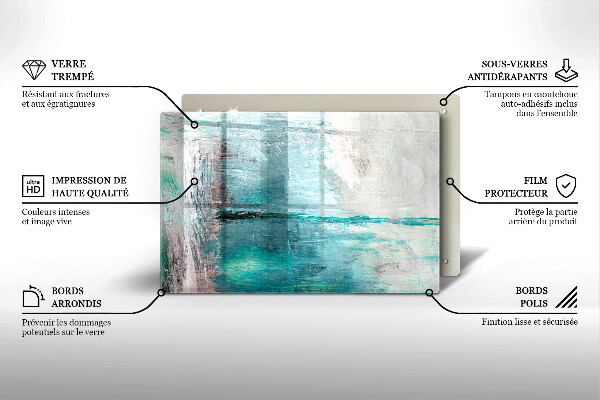 Copri piano cottura Dipinga lo sfondo di astrazione