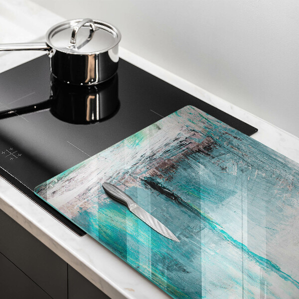 Copri piano cottura Dipinga lo sfondo di astrazione