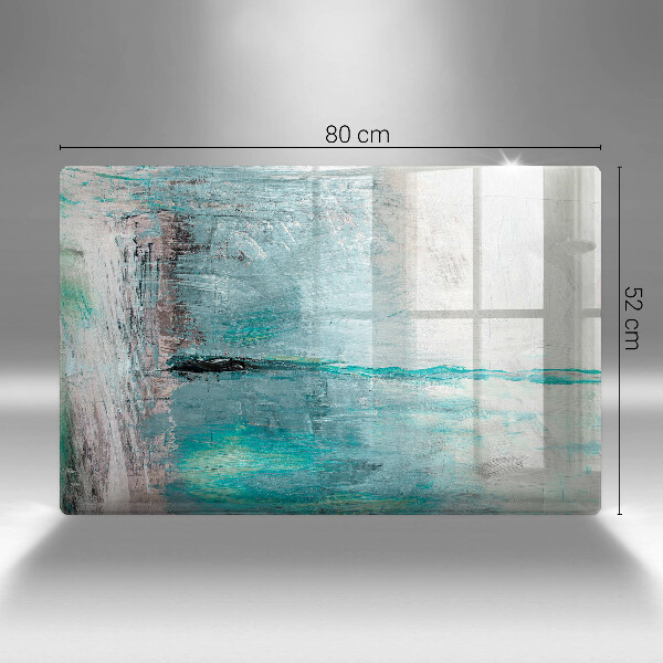 Copri piano cottura Dipinga lo sfondo di astrazione