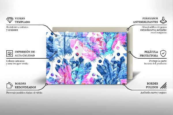 Protezione piano induzione Illustrazione di piume boho