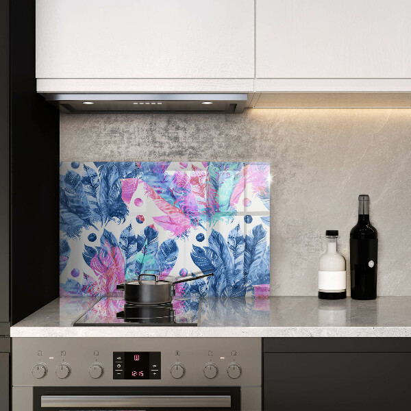 Protezione piano induzione Illustrazione di piume boho