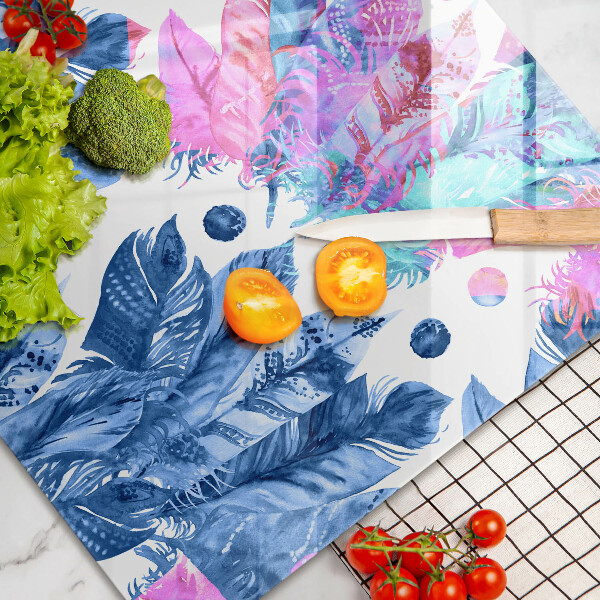 Protezione piano induzione Illustrazione di piume boho