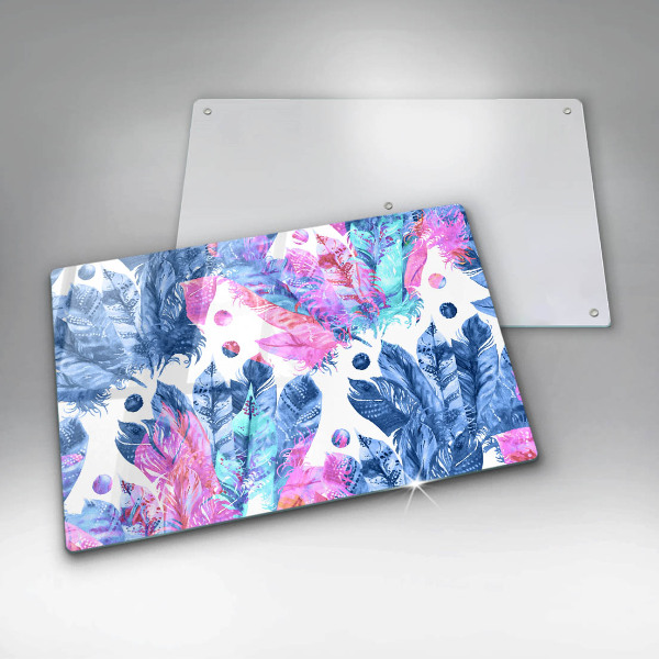 Protezione piano induzione Illustrazione di piume boho