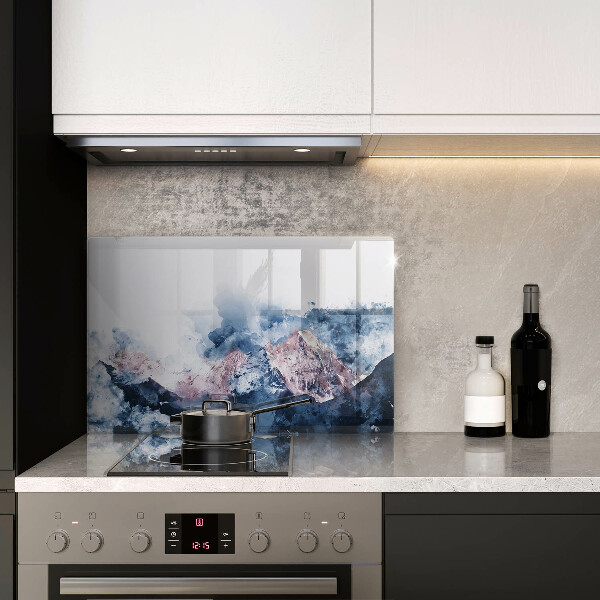 Copri piano cottura Montagne dipinte astratte