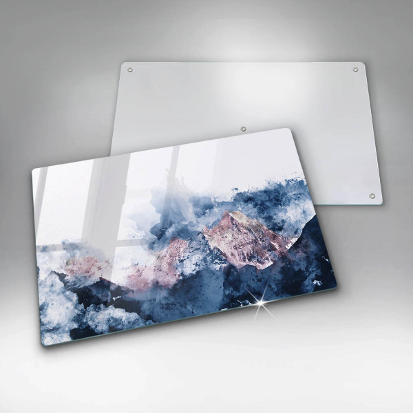 Copri piano cottura Montagne dipinte astratte