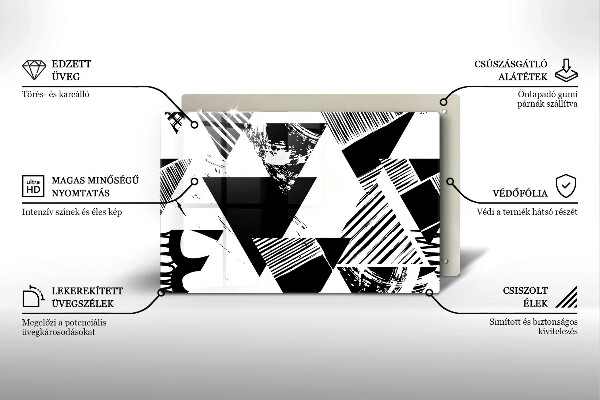 Protezione piano cottura Triangoli geometrici