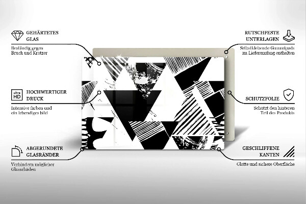 Protezione piano cottura Triangoli geometrici