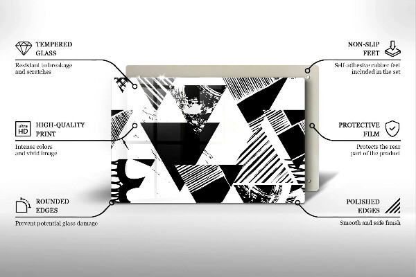 Protezione piano cottura Triangoli geometrici