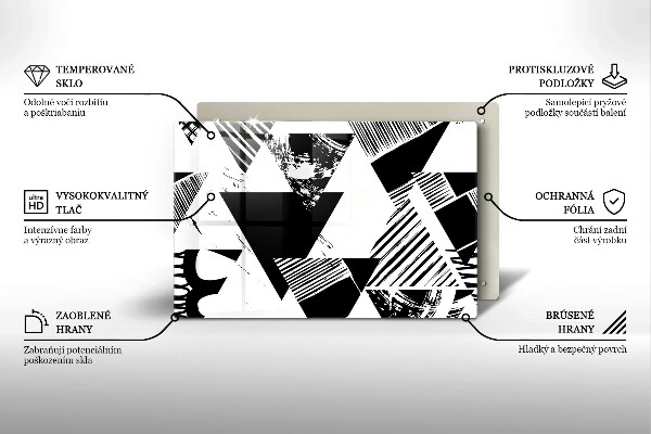 Protezione piano cottura Triangoli geometrici