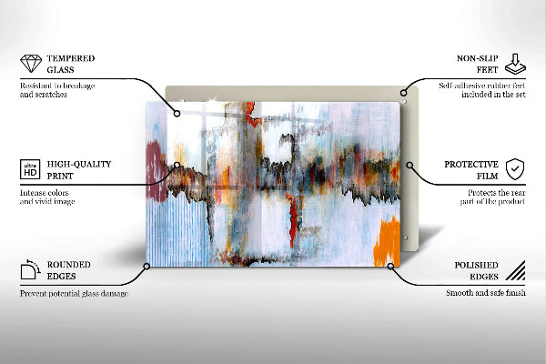 Copri piano cottura Pitture astratte