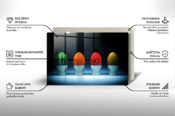 Copri piano cottura Uova di frutta astratte