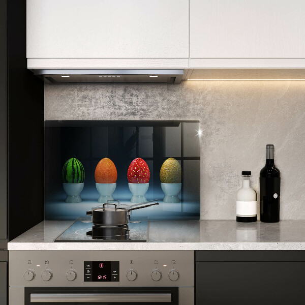 Copri piano cottura Uova di frutta astratte