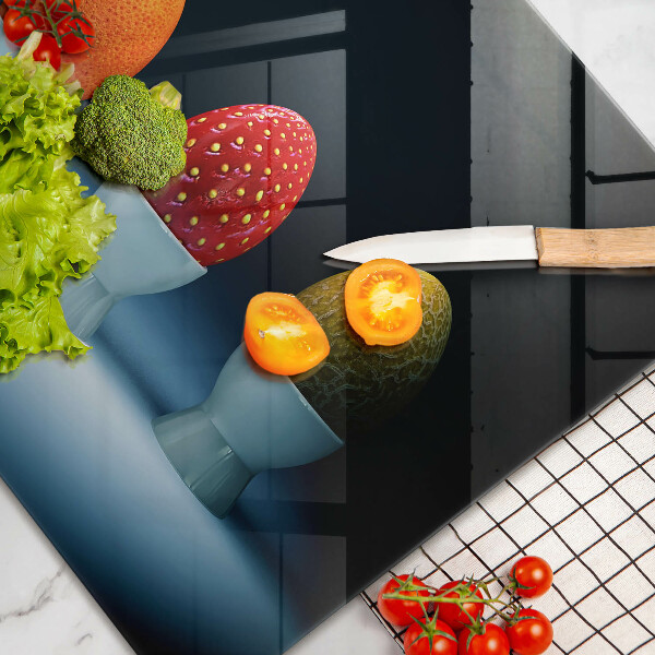 Copri piano cottura Uova di frutta astratte