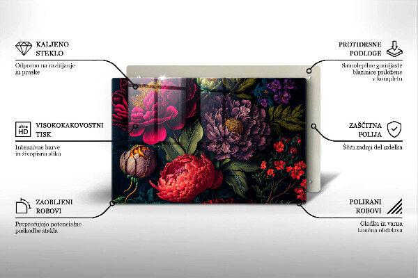 Copri piano cottura Bellissimi fiori