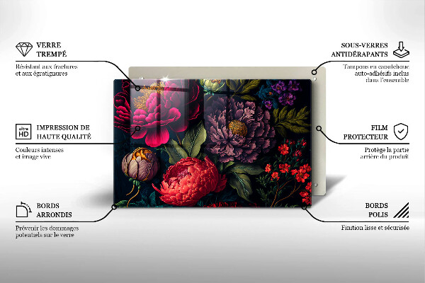 Copri piano cottura Bellissimi fiori