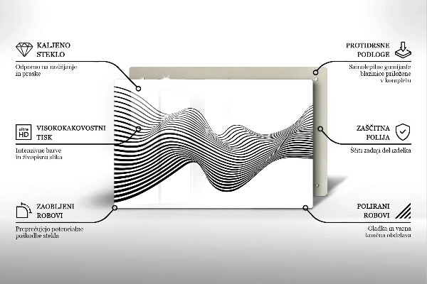 Copri piano cottura Astrazione lineare